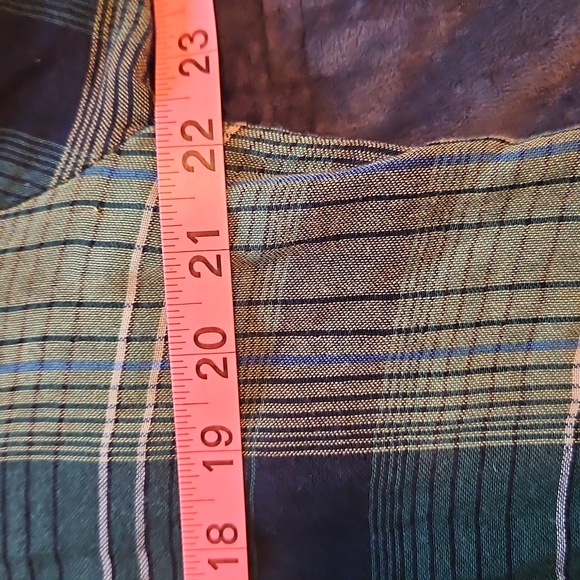 We The Free Deep Pacific Plaid Maxi Top, Mini Dress, Small | Indie Sleaze, Boho - Picture 11 of 14